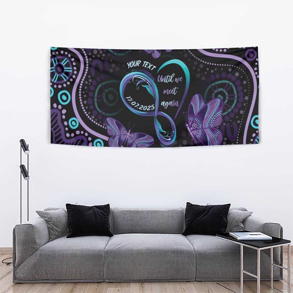 Personalized Australia Infinity Heart Indigenous Tapestry Fly High Until We Meet Again - Aussie Hoodie