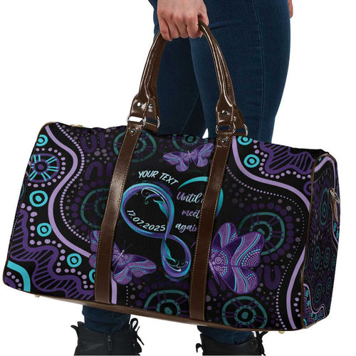 Personalized Australia Infinity Heart Indigenous Travel Bag Fly High Until We Meet Again - Aussie Hoodie