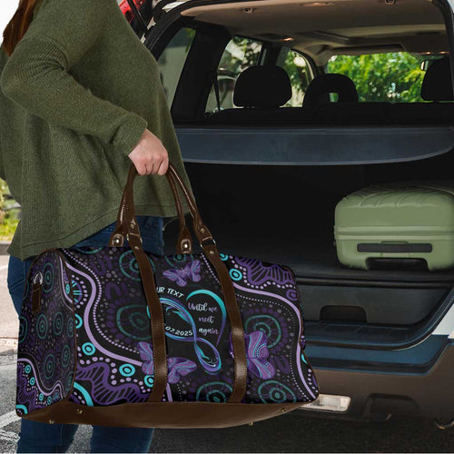Personalized Australia Infinity Heart Indigenous Travel Bag Fly High Until We Meet Again - Aussie Hoodie
