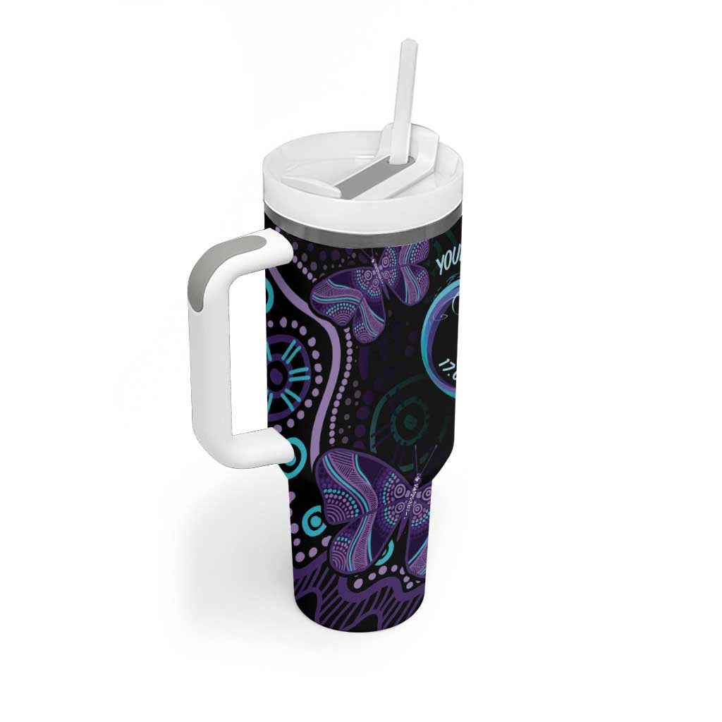 Personalized Australia Infinity Heart Indigenous Tumbler With Handle Fly High Until We Meet Again - Aussie Hoodie