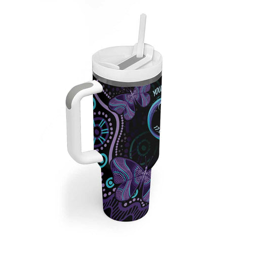 Personalized Australia Infinity Heart Indigenous Tumbler With Handle Fly High Until We Meet Again - Aussie Hoodie