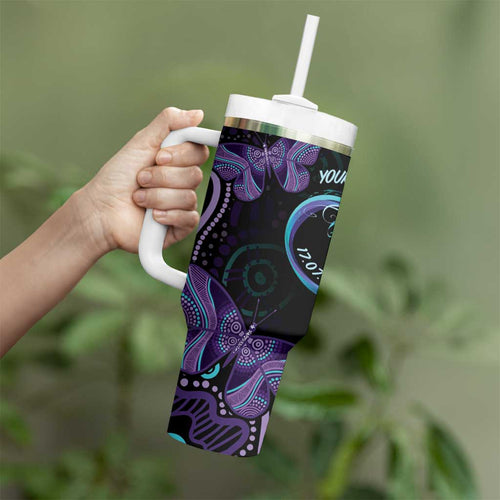 Personalized Australia Infinity Heart Indigenous Tumbler With Handle Fly High Until We Meet Again - Aussie Hoodie