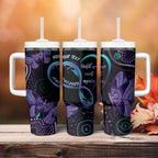 Personalized Australia Infinity Heart Indigenous Tumbler With Handle Fly High Until We Meet Again - Aussie Hoodie