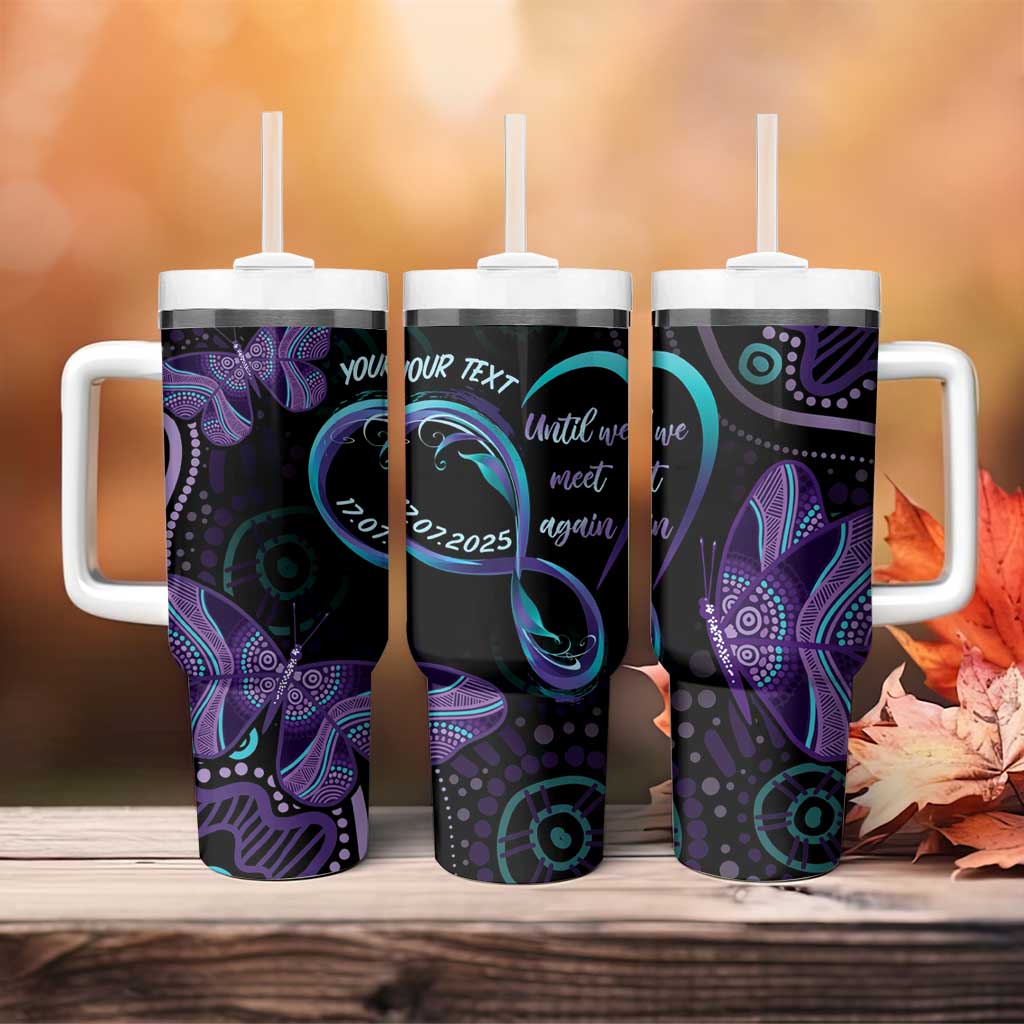 Personalized Australia Infinity Heart Indigenous Tumbler With Handle Fly High Until We Meet Again - Aussie Hoodie
