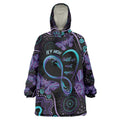 Personalized Australia Infinity Heart Indigenous Wearable Blanket Hoodie Fly High Until We Meet Again - Aussie Hoodie