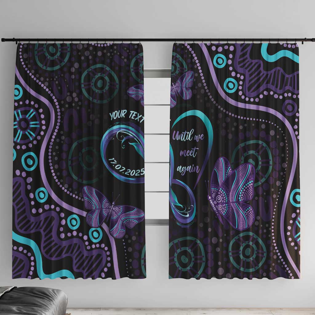 Personalized Australia Infinity Heart Indigenous Window Curtain Fly High Until We Meet Again - Aussie Hoodie