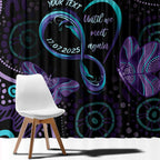 Personalized Australia Infinity Heart Indigenous Window Curtain Fly High Until We Meet Again - Aussie Hoodie