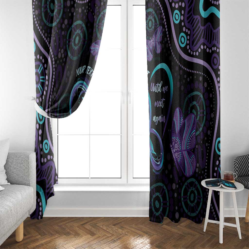 Personalized Australia Infinity Heart Indigenous Window Curtain Fly High Until We Meet Again - Aussie Hoodie