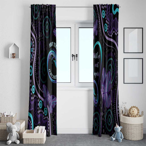 Personalized Australia Infinity Heart Indigenous Window Curtain Fly High Until We Meet Again - Aussie Hoodie