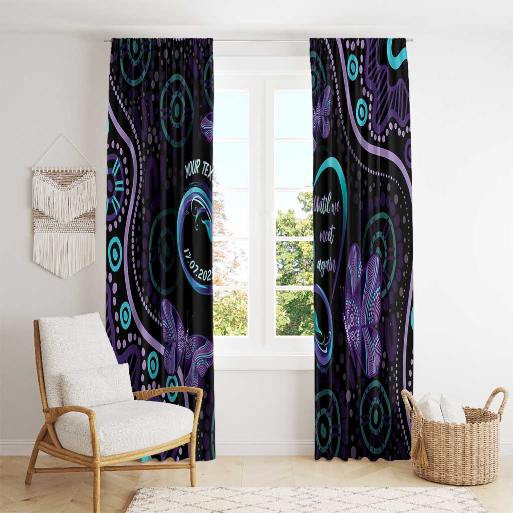 Personalized Australia Infinity Heart Indigenous Window Curtain Fly High Until We Meet Again - Aussie Hoodie