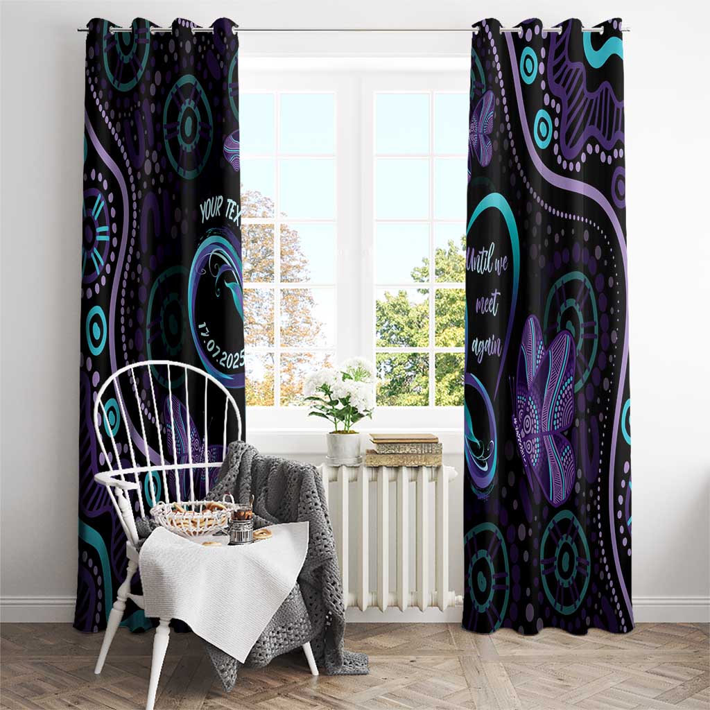 Personalized Australia Infinity Heart Indigenous Window Curtain Fly High Until We Meet Again - Aussie Hoodie