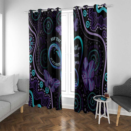 Personalized Australia Infinity Heart Indigenous Window Curtain Fly High Until We Meet Again - Aussie Hoodie