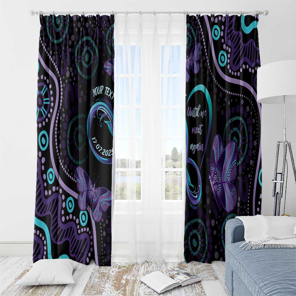 Personalized Australia Infinity Heart Indigenous Window Curtain Fly High Until We Meet Again - Aussie Hoodie