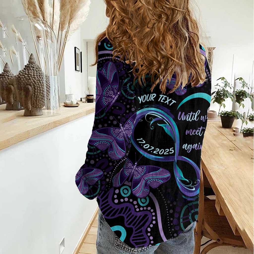 Personalized Australia Infinity Heart Indigenous Women Casual Shirt Fly High Until We Meet Again - Aussie Hoodie