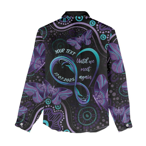 Personalized Australia Infinity Heart Indigenous Women Casual Shirt Fly High Until We Meet Again - Aussie Hoodie