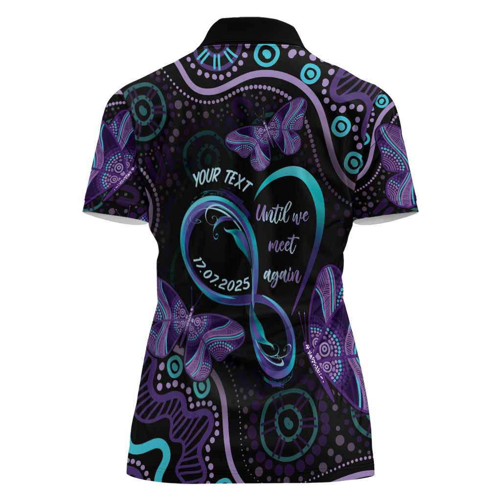 Personalized Australia Infinity Heart Indigenous Women Polo Shirt Fly High Until We Meet Again - Aussie Hoodie