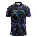 Personalized Australia Infinity Heart Indigenous Zipper Polo Shirt Fly High Until We Meet Again - Aussie Hoodie