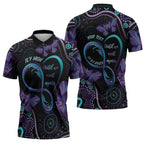 Personalized Australia Infinity Heart Indigenous Zipper Polo Shirt Fly High Until We Meet Again - Aussie Hoodie