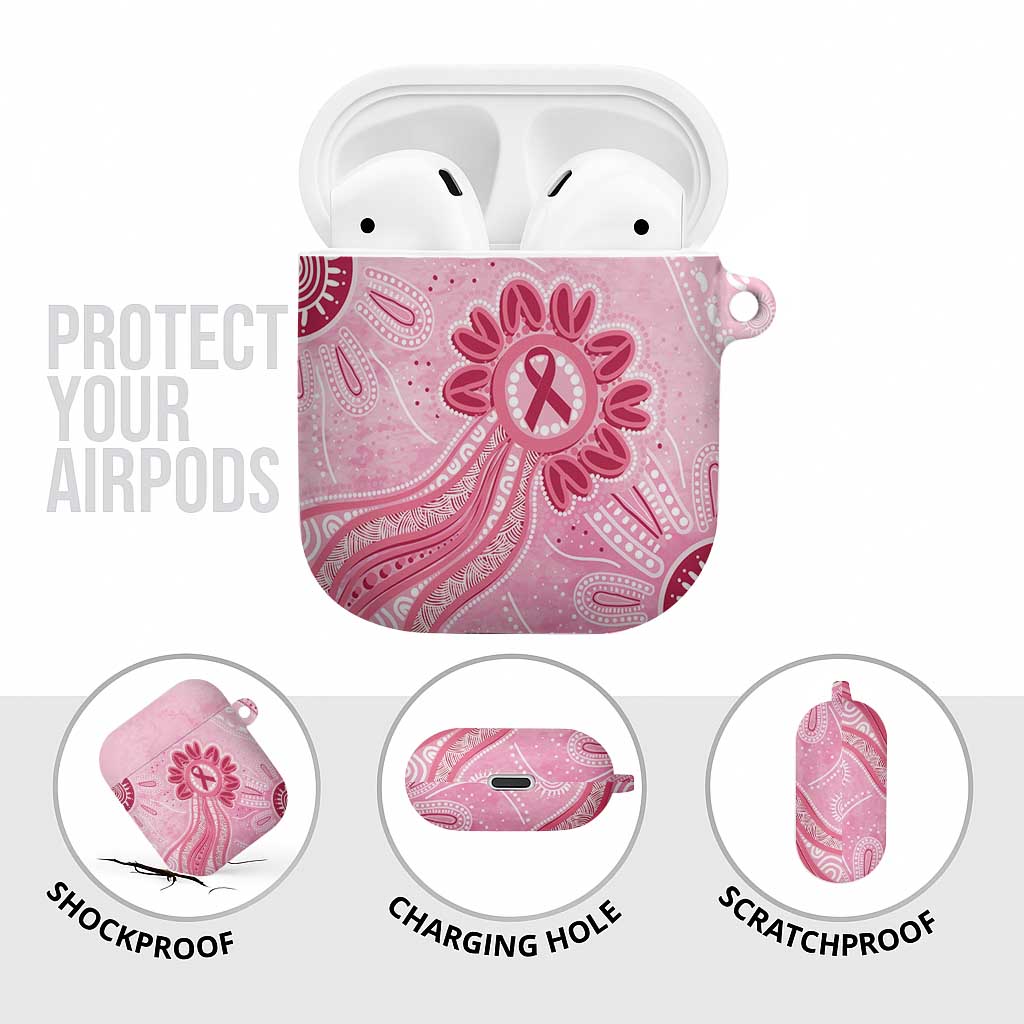 First Nation Aboriginal Dot Arts AirPods Case Think Pink - Aussie Hoodie