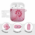 First Nation Aboriginal Dot Arts AirPods Case Think Pink - Aussie Hoodie