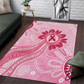 First Nation Aboriginal Dot Arts Area Rug Think Pink - Aussie Hoodie