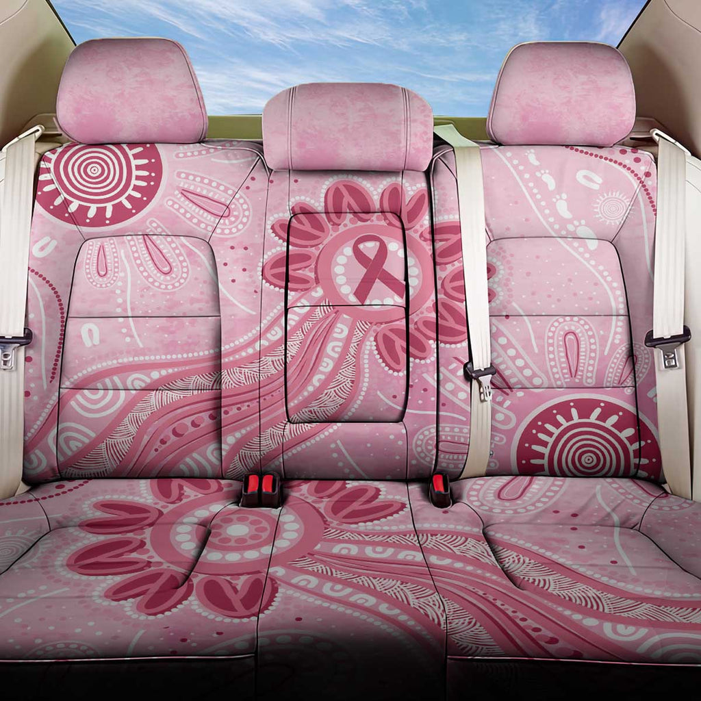 First Nation Aboriginal Dot Arts Back Car Seat Cover Think Pink - Aussie Hoodie