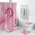 First Nation Aboriginal Dot Arts Bathroom Set Think Pink - Aussie Hoodie