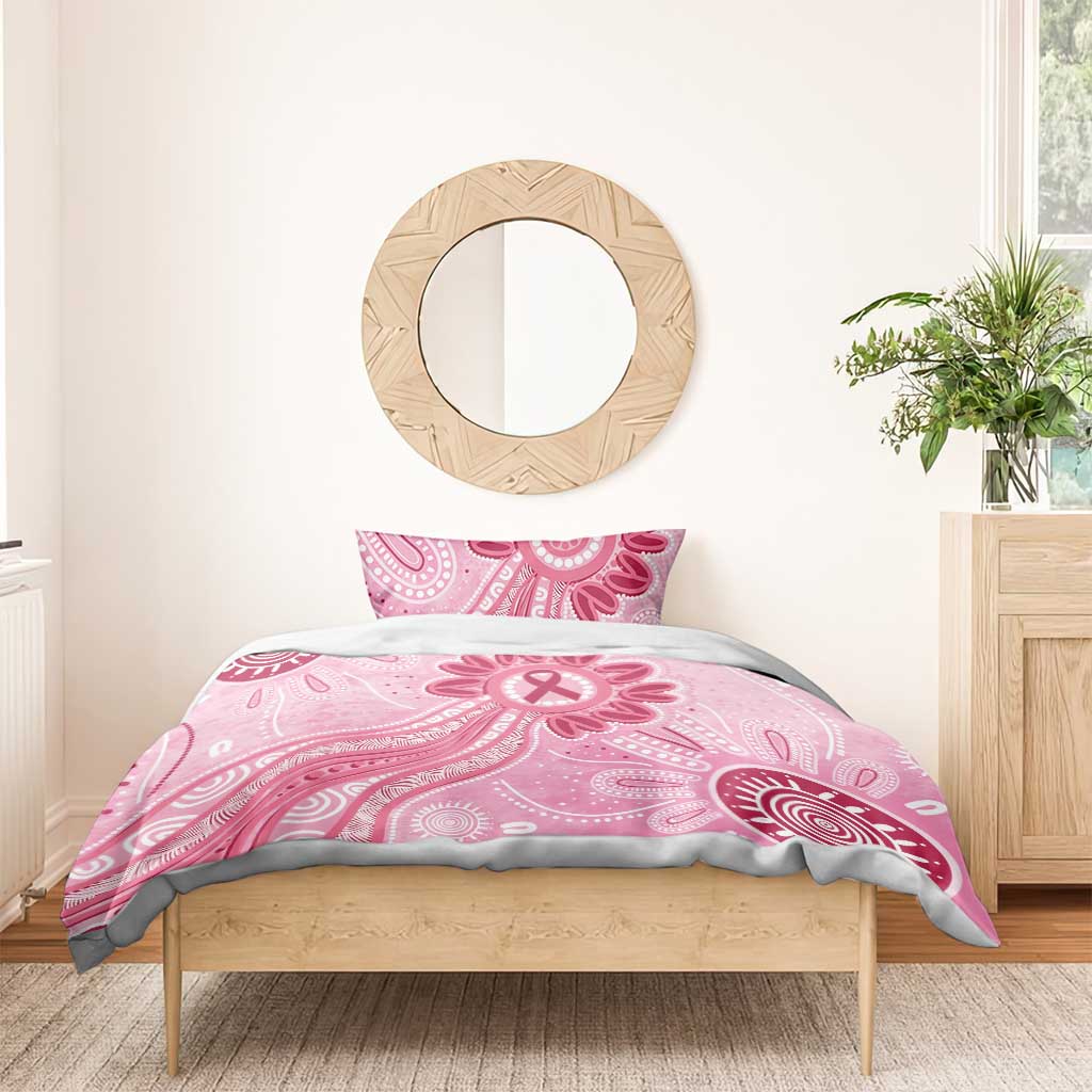 First Nation Aboriginal Dot Arts Bedding Set Think Pink - Aussie Hoodie