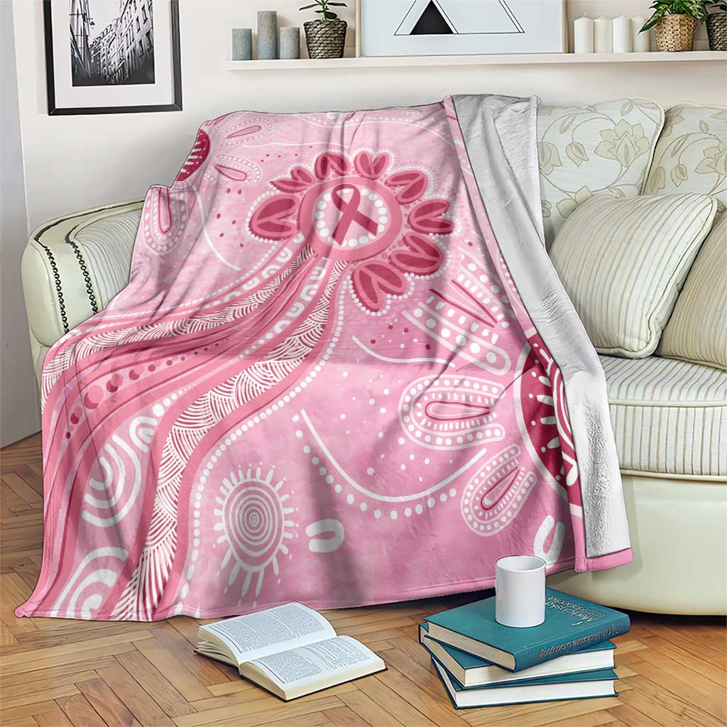First Nation Aboriginal Dot Arts Blanket Think Pink - Aussie Hoodie