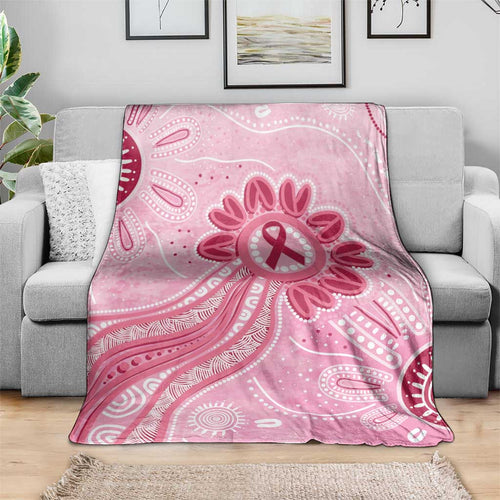 First Nation Aboriginal Dot Arts Blanket Think Pink - Aussie Hoodie