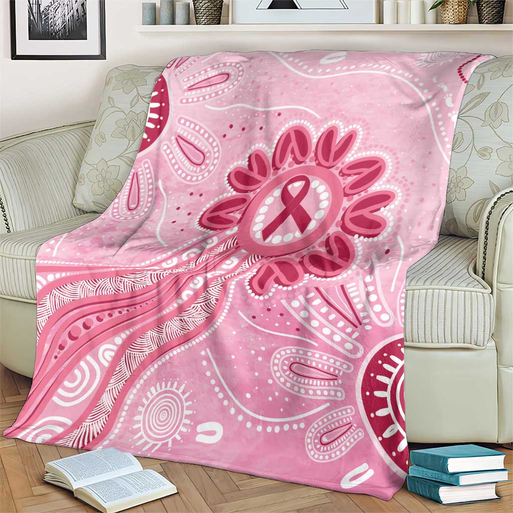 First Nation Aboriginal Dot Arts Blanket Think Pink - Aussie Hoodie