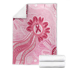 First Nation Aboriginal Dot Arts Blanket Think Pink - Aussie Hoodie