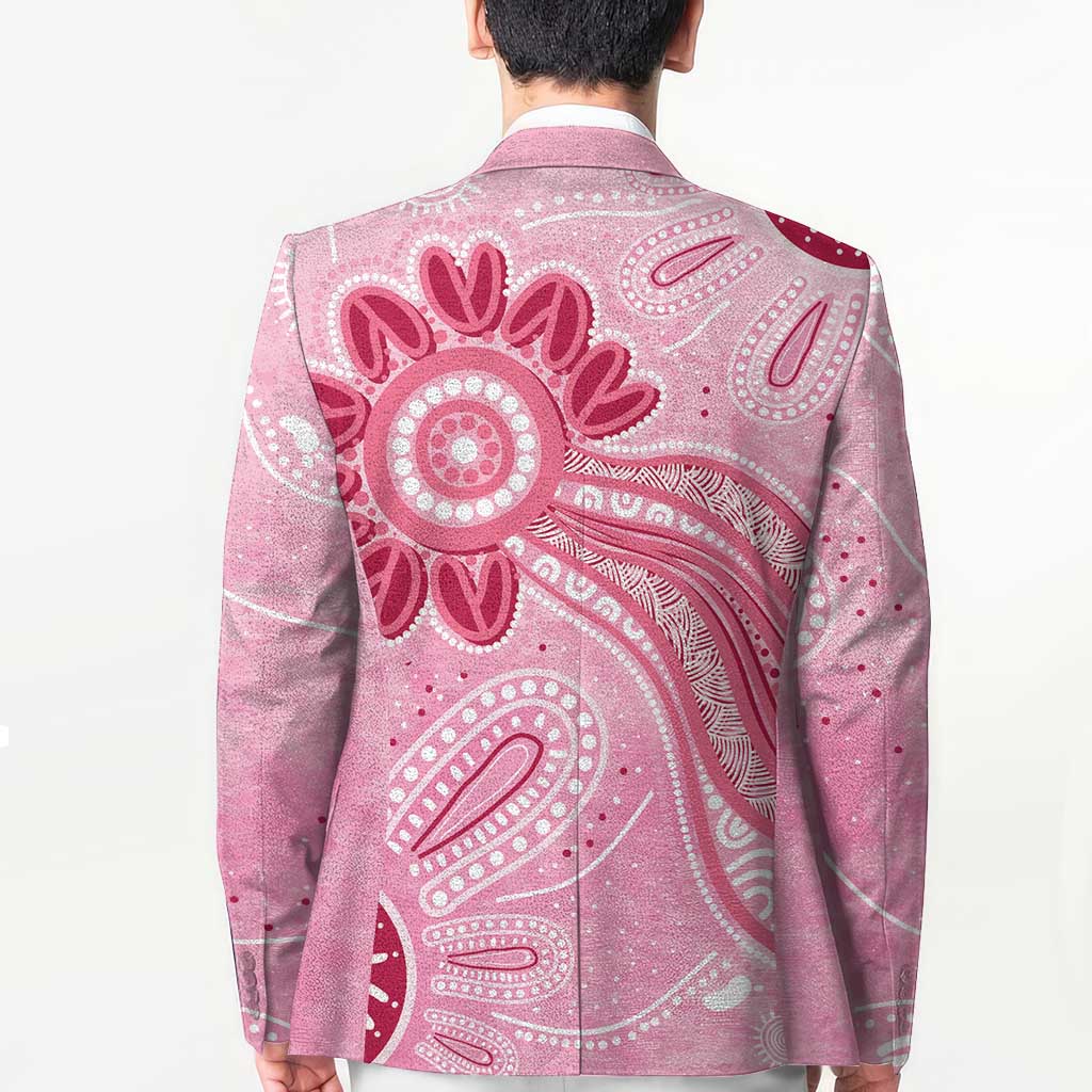 First Nation Aboriginal Dot Arts Blazer Think Pink - Aussie Hoodie
