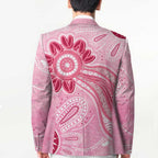 First Nation Aboriginal Dot Arts Blazer Think Pink - Aussie Hoodie