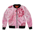 First Nation Aboriginal Dot Arts Bomber Jacket Think Pink - Aussie Hoodie