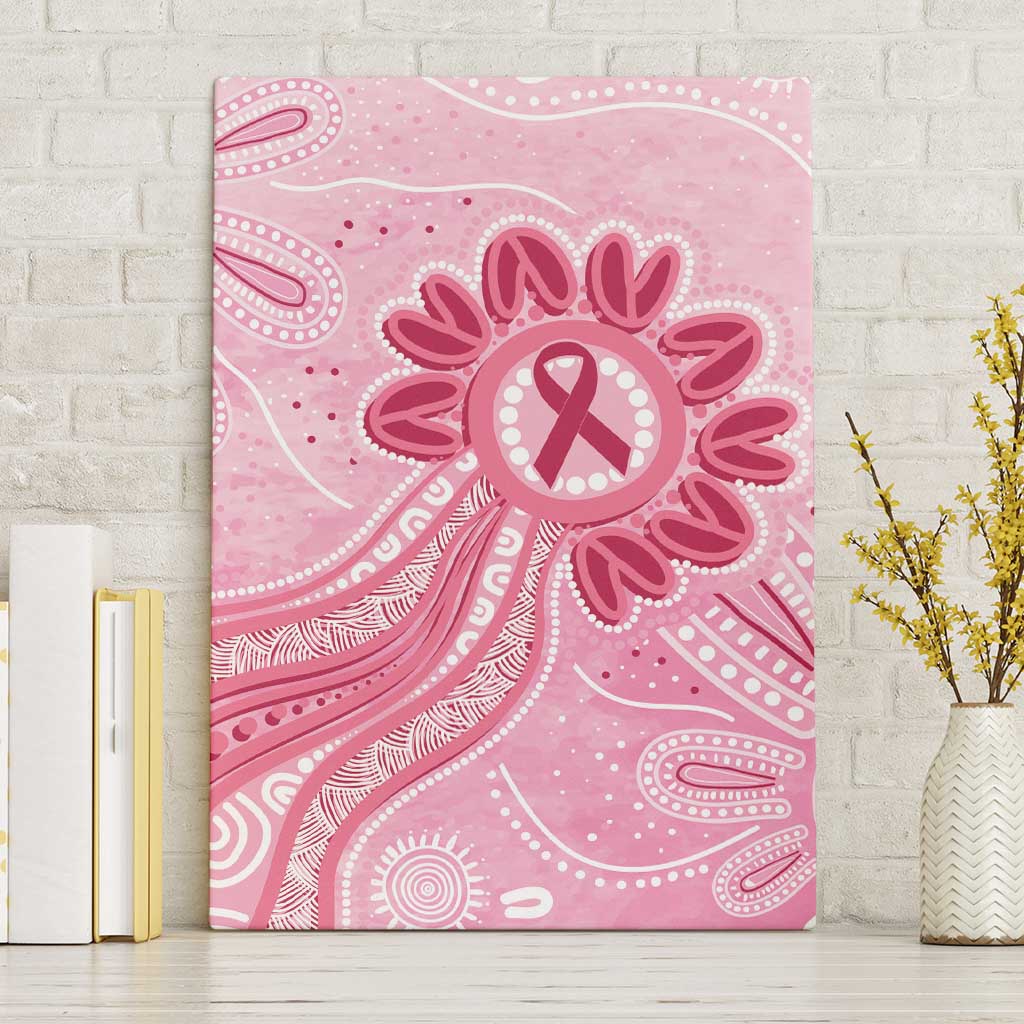 First Nation Aboriginal Dot Arts Canvas Wall Art Think Pink - Aussie Hoodie