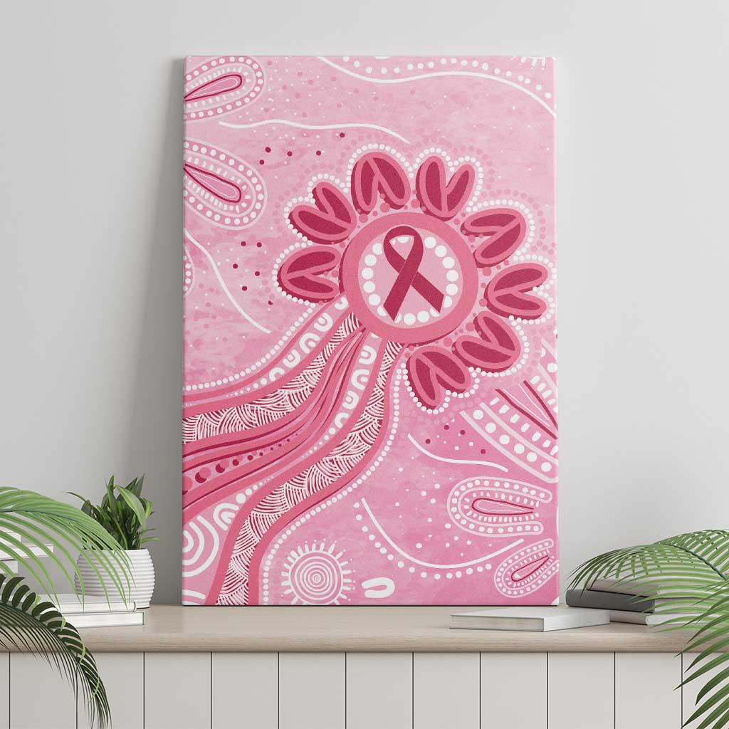 First Nation Aboriginal Dot Arts Canvas Wall Art Think Pink - Aussie Hoodie