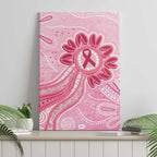 First Nation Aboriginal Dot Arts Canvas Wall Art Think Pink - Aussie Hoodie