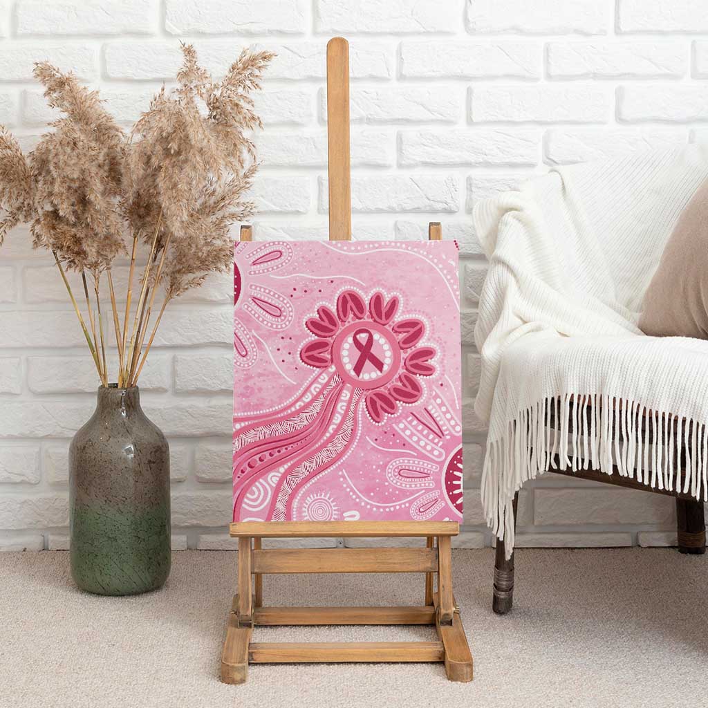 First Nation Aboriginal Dot Arts Canvas Wall Art Think Pink - Aussie Hoodie