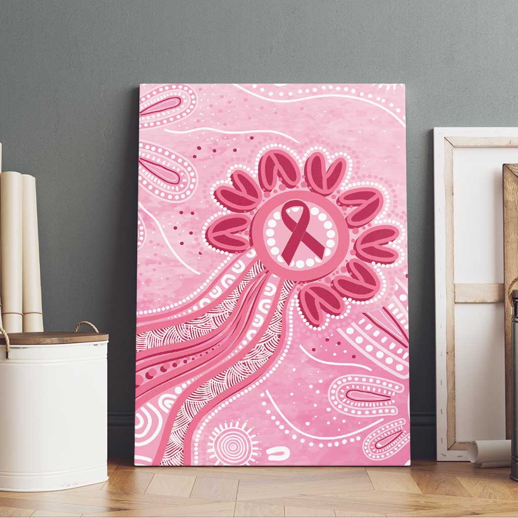 First Nation Aboriginal Dot Arts Canvas Wall Art Think Pink - Aussie Hoodie