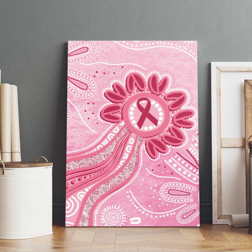 First Nation Aboriginal Dot Arts Canvas Wall Art Think Pink - Aussie Hoodie