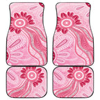 First Nation Aboriginal Dot Arts Car Mats Think Pink - Aussie Hoodie