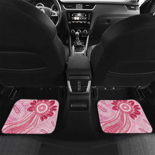 First Nation Aboriginal Dot Arts Car Mats Think Pink - Aussie Hoodie