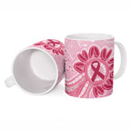 First Nation Aboriginal Dot Arts Ceramic Mug Think Pink - Aussie Hoodie
