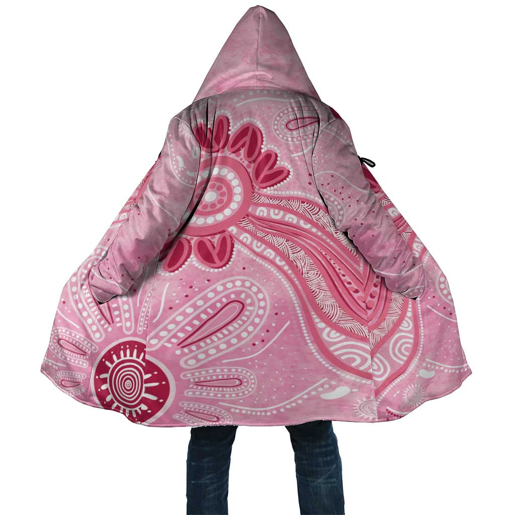 First Nation Aboriginal Dot Arts Cloak Think Pink - Aussie Hoodie