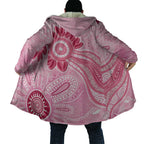 First Nation Aboriginal Dot Arts Cloak Think Pink - Aussie Hoodie