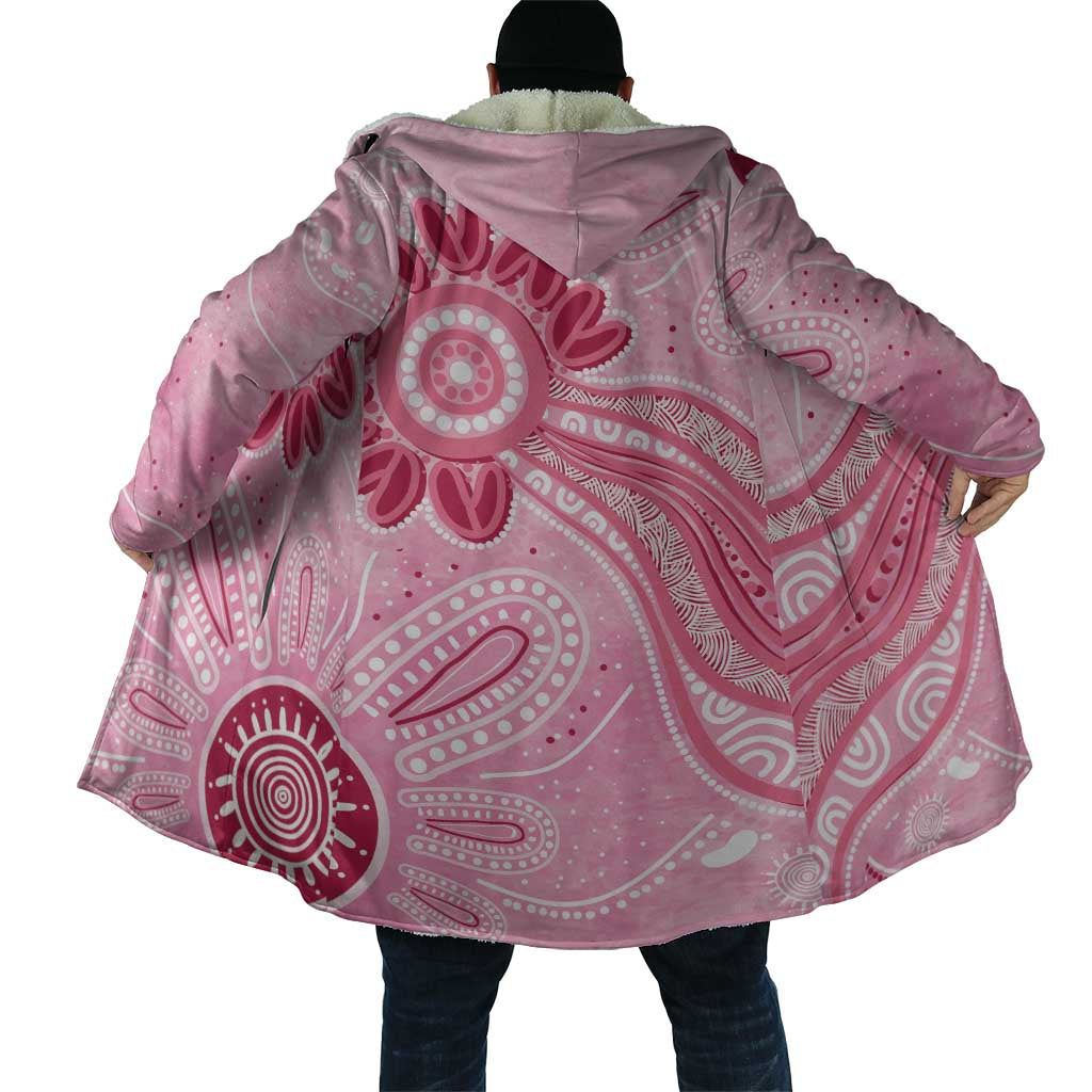 First Nation Aboriginal Dot Arts Cloak Think Pink - Aussie Hoodie