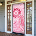 First Nation Aboriginal Dot Arts Door Cover Think Pink - Aussie Hoodie
