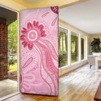 First Nation Aboriginal Dot Arts Door Cover Think Pink - Aussie Hoodie