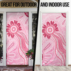 First Nation Aboriginal Dot Arts Door Cover Think Pink - Aussie Hoodie